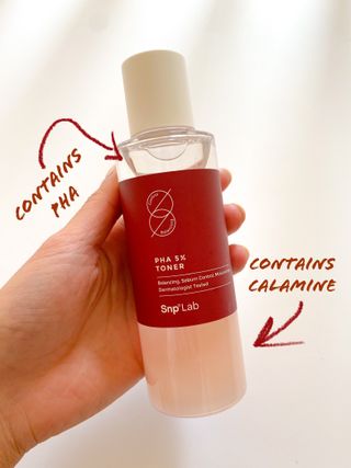 SNP LAB 살리실산 클렌저 + PHA 5 토너 + 나이아신아마이드 10 세럼 + 판테놀 10 모이스처라이저 — 5점을 준 리뷰어가 2021년 10월 올린 사용 사진