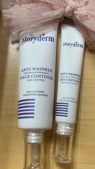 [스토리덤] 안티 링클 아이 컨투어 15ml + 안티 링클 페이스 컨투어 50ml — 4.5점을 준 리뷰어가 2023년 8월 올린 사용 사진