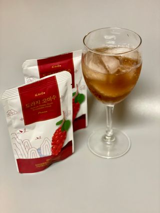 [K-doraji] Omija Berry Drink–80ml pouches of Bellflower Root Concentrate with Omija Berry — 5점을 준 리뷰어가 2021년 9월 올린 사용 사진