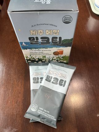 느랑풀 USA_ [neurangpul] JEJU BUCKWHEAT MILKTEA 30g*10 — 3점을 준 리뷰어가 2025년 7월 올린 사용 사진