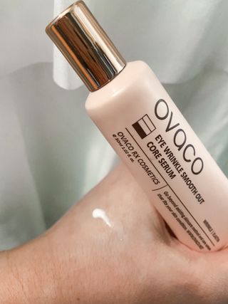 오바코 ovaco eye wrinkle smooth out serum — 5점을 준 리뷰어가 2022년 2월 올린 사용 사진