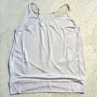 noflik 민소매 스트랩 블라우스-Dressy Tops Summer Spaghetti Strap Tank Tops — 4점을 준 리뷰어가 2021년 8월 올린 사용 사진