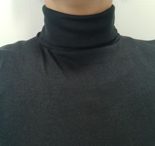 /[HOORISTYLE] 베이직 하프 탑 칼라 넥 디키 남여공용 모의 페이크 터틀넥 — 4.5점을 준 리뷰어가 2021년 11월 올린 사용 사진