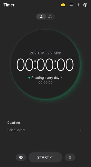 도트타이머 Metaverse time management app, Dote Timer ⏲️ 1 premium lifetime pass, 10 one-year subscriptions — 4점을 준 리뷰어가 2023년 9월 올린 사용 사진