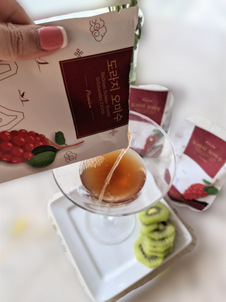 [K-doraji] Omija Berry Drink–80ml pouches of Bellflower Root Concentrate with Omija Berry — 4.5점을 준 리뷰어가 2021년 7월 올린 사용 사진