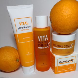 Vita Snail Trio Set [First Essence, Cream, Gel Cleanser] — 4.5점을 준 리뷰어가 2021년 9월 올린 사용 사진