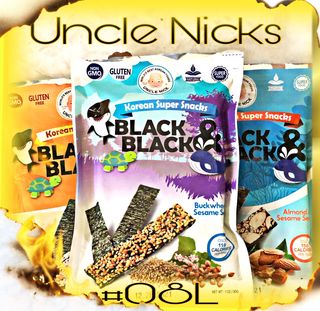UNCLE NICK 한국 슈퍼 스낵 블랙 &amp; 블랙 김 스낵 — 5점을 준 리뷰어가 2021년 9월 올린 사용 사진