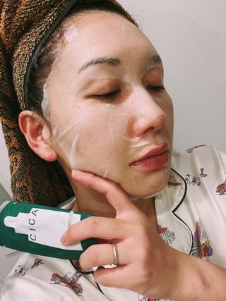 코드네이처 비아미 시카 더블 앰플 과 마스크[5장] — 5점을 준 리뷰어가 2021년 8월 올린 사용 사진