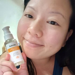 라비엘 멀티 비타민 다크 스팟 &amp; 블레미쉬 케어 페이스 세럼 모든 피부용 1.7 fl oz — 4점을 준 리뷰어가 2022년 12월 올린 사용 사진