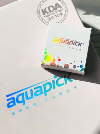Aquapick AQ-350 물 Flosser 전기 치과 수조 치아 용 전문 구강 세정기 — 5점을 준 리뷰어가 2022년 4월 올린 사용 사진