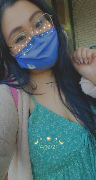 르무통 스피치 버블 아로마 마스크 패치 — 5점을 준 리뷰어가 2021년 4월 올린 사용 사진