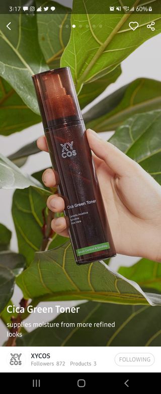 Cica Green Line [Toner, Serum, Cream] — 5점을 준 리뷰어가 2021년 9월 올린 사용 사진