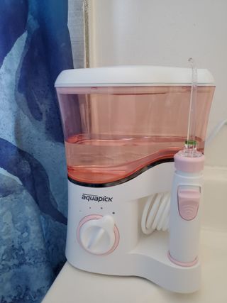 Aquapick AQ-350 물 Flosser 전기 치과 수조 치아 용 전문 구강 세정기 — 5점을 준 리뷰어가 2022년 4월 올린 사용 사진