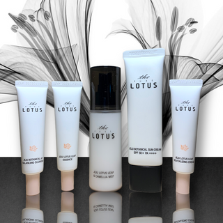 더 퓨어 로터스 제주 식물 선크림 / 제주 연잎 &amp; 동백 미스트 / 순수한 연꽃 어메니티 세트 — 5점을 준 리뷰어가 2022년 10월 올린 사용 사진
