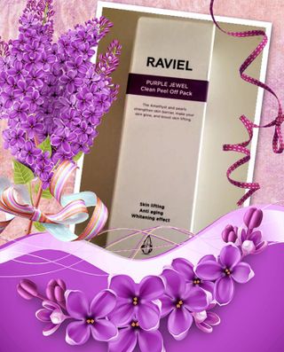 라비엘 RAVIEL 퍼플 쥬얼 클린 필 오프 팩, 마일드 블랙헤드 리무버, 4.1 fl oz(120ml) — 5점을 준 리뷰어가 2022년 9월 올린 사용 사진