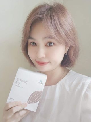 [쿠누트라] K・ENZYME 아연 카카오/3gx30 파우더 스틱 — 5점을 준 리뷰어가 2023년 2월 올린 사용 사진