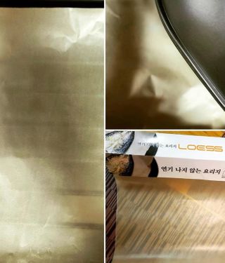로이스 황토 세라믹 친환경, 무연, 표백되지 않은 천연 펄프 종이 요리 호일 — 4점을 준 리뷰어가 2021년 2월 올린 사용 사진