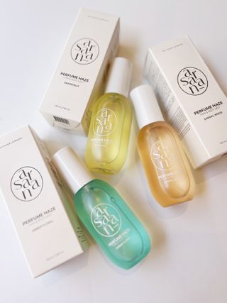 PERFUME HAZE HAIR &amp; BODY MIST 퍼퓸 헤이즈 헤어 &amp; 바디 미스트 — 5점을 준 리뷰어가 2023년 4월 올린 사용 사진