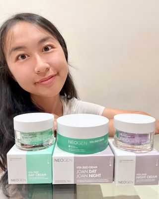 네오젠 비타 듀오 데이 나이트 크림 세트(100g) + 데이 크림(50g) + 나이트 크림(50g) — 5점을 준 리뷰어가 2022년 8월 올린 사용 사진
