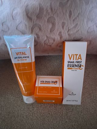 Vita Snail Trio Set [First Essence, Cream, Gel Cleanser] — 5점을 준 리뷰어가 2021년 8월 올린 사용 사진