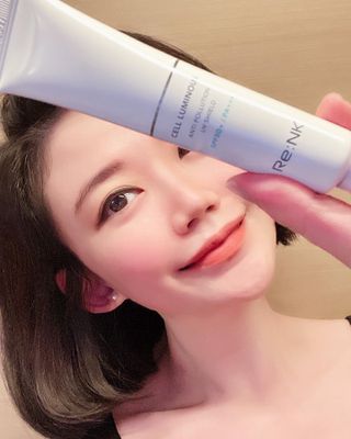 Re:NK 리엔케이 셀루미너스 안티폴루션 UV 크림 — 5점을 준 리뷰어가 2022년 1월 올린 사용 사진
