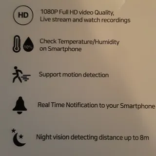 온습도 모니터와 스마트 리모컨이 탑재된 EGLOO cam S4 1080P Wi-Fi 스마트 카메라 — 3점을 준 리뷰어가 2021년 9월 올린 사용 사진