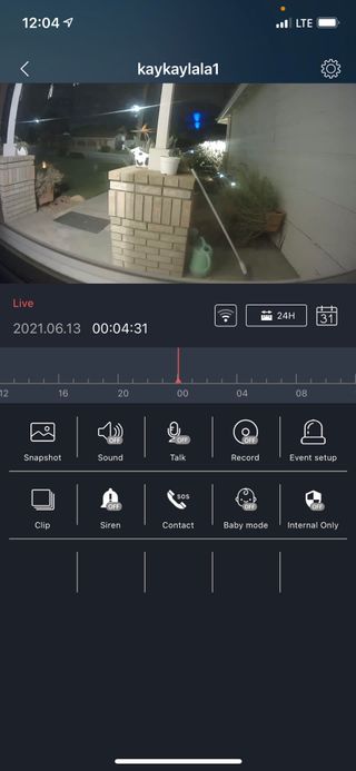 온습도 모니터와 스마트 리모컨이 탑재된 EGLOO cam S4 1080P Wi-Fi 스마트 카메라 — 5점을 준 리뷰어가 2021년 6월 올린 사용 사진