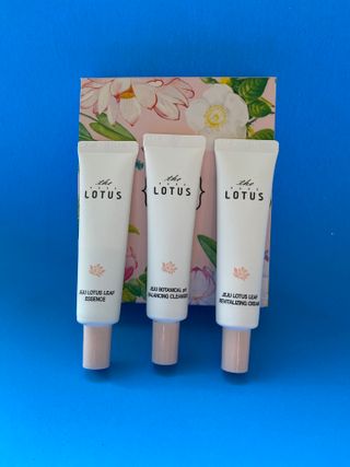 더 퓨어 로터스 제주 식물 선크림 / 제주 연잎 &amp; 동백 미스트 / 순수한 연꽃 어메니티 세트 — 5점을 준 리뷰어가 2022년 7월 올린 사용 사진