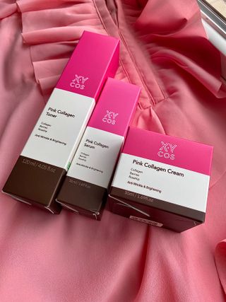 Pink Collagen Line [Toner, Serum, Cream] — 5점을 준 리뷰어가 2021년 8월 올린 사용 사진