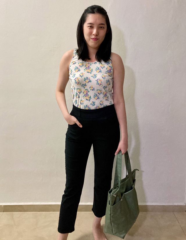 [캔마트]Perfect Pants40verSummer 면 MA05137 Ivory / Black A 쇼트 타입 / B 롱 타입 리뷰 사진
