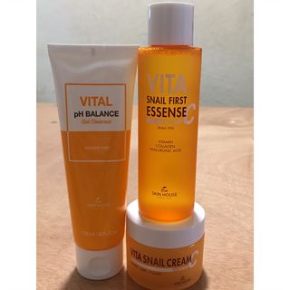 Vita Snail Trio Set [First Essence, Cream, Gel Cleanser] — 4점을 준 리뷰어가 2021년 8월 올린 사용 사진