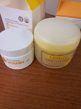 [THE SKIN HOUSE] Lemon Sorbet Cleanser, Aloe Soothing Vitamin Gel — 5점을 준 리뷰어가 2021년 12월 올린 사용 사진