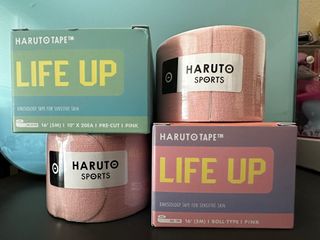 HARUTO 하루토 라이프 UP 엑스트라 센서티브 키네시올로지 테이프 — 4점을 준 리뷰어가 2023년 2월 올린 사용 사진