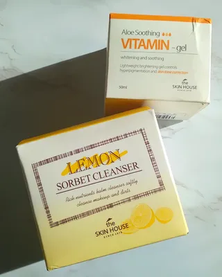 [THE SKIN HOUSE] Lemon Sorbet Cleanser, Aloe Soothing Vitamin Gel — 5점을 준 리뷰어가 2021년 12월 올린 사용 사진