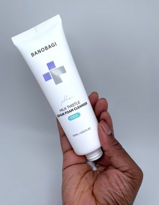 바노바기 코스메틱 바노바기 밀크씨슬 리페어 시카 폼 클렌저 플러스 120ml + 퀵 마스크 플러스 30매 — 5점을 준 리뷰어가 2023년 8월 올린 사용 사진