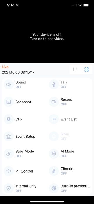 온습도 모니터와 스마트 리모컨이 탑재된 EGLOO cam S4 1080P Wi-Fi 스마트 카메라 — 5점을 준 리뷰어가 2021년 11월 올린 사용 사진