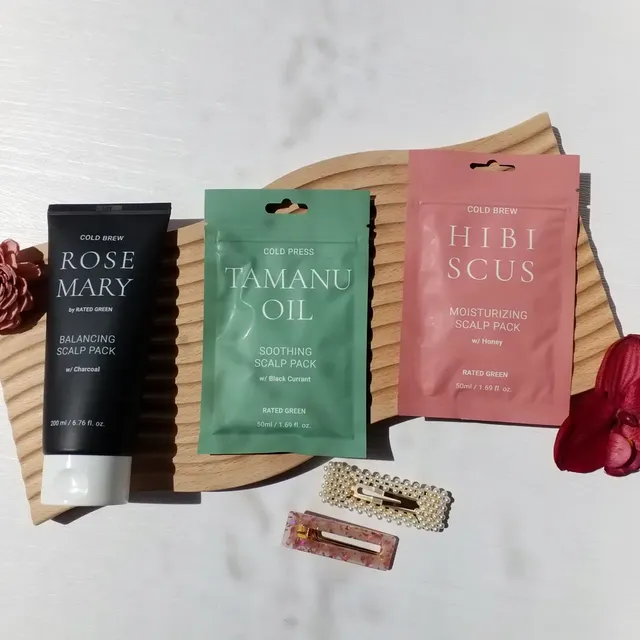 로즈마리 밸런싱 두피팩, 히비스커스 보습 두피팩, 타마누 오일 수딩 두피팩 3종 세트 리뷰 사진