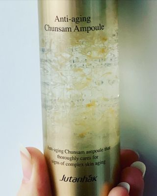 주탄학 안티에이징 춘삼 앰플 1.69oz 인삼 뿌리 추출물 노블 앰플 — 5점을 준 리뷰어가 2022년 12월 올린 사용 사진