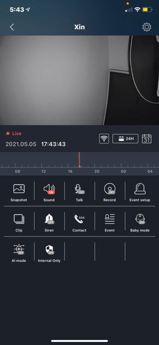 온습도 모니터와 스마트 리모컨이 탑재된 EGLOO cam S4 1080P Wi-Fi 스마트 카메라 — 5점을 준 리뷰어가 2021년 5월 올린 사용 사진
