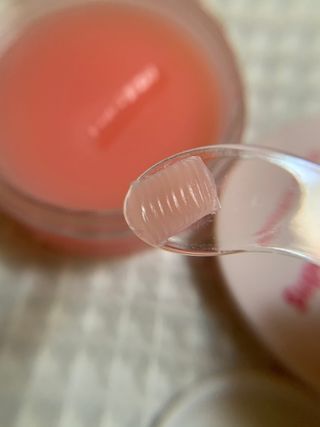 마더메이드 [어머니 만든] 슈퍼 플럼 핑 Vit E 비건 립 마스크 _E — 4점을 준 리뷰어가 2020년 12월 올린 사용 사진