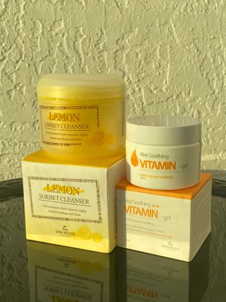 [THE SKIN HOUSE] Lemon Sorbet Cleanser, Aloe Soothing Vitamin Gel — 5점을 준 리뷰어가 2022년 1월 올린 사용 사진