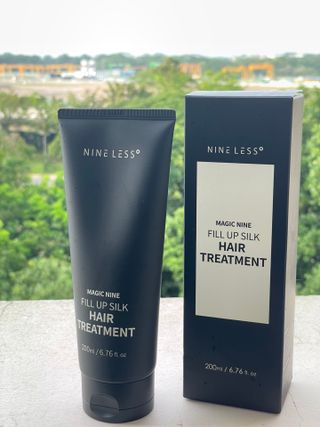 나인레스 매지나인 필 업 실크 트리트먼트 200ml 6.76 fl. 온스 유형에 남겨 — 5점을 준 리뷰어가 2022년 1월 올린 사용 사진