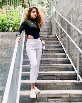 [캔마트]Perfect Pants40verSummer 면 MA05137 Ivory / Black A 쇼트 타입 / B 롱 타입 — 5점을 준 리뷰어가 2021년 8월 올린 사용 사진