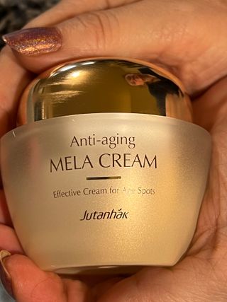 Jutanhak 안티에이징 멜라 크림 50ml / 1.69oz 잡티 &amp; 다크 스팟 케어 하이드레이팅 크림 — 4점을 준 리뷰어가 2023년 6월 올린 사용 사진