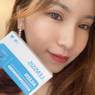 [렌시스] 이에베도 블루 베도 사용할 자연스럽게 익숙해 지 카라 콘 # 에이 린 시리즈 1 개월 용 컬러 4 색 — 5점을 준 리뷰어가 2021년 6월 올린 사용 사진