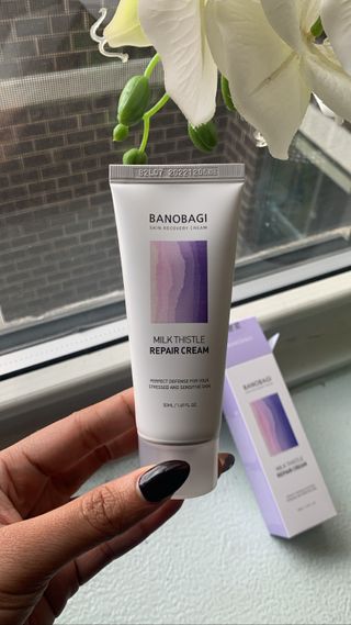 바노바기 코스메틱 바노바기 밀크 씨슬 리페어 크림 50ml — 5점을 준 리뷰어가 2023년 3월 올린 사용 사진