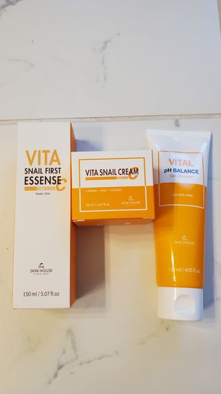 Vita Snail Trio Set [First Essence, Cream, Gel Cleanser] — 5점을 준 리뷰어가 2021년 9월 올린 사용 사진