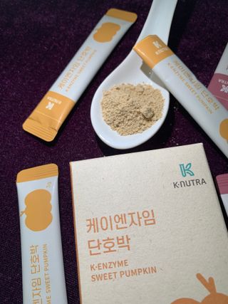 [쿠누트라] K・ENZYME 아연 카카오/3gx30 파우더 스틱 — 3.5점을 준 리뷰어가 2022년 7월 올린 사용 사진