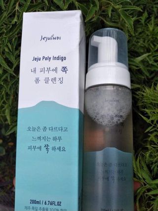 제주인디 폴리인디고 내 피부에 쪽 폼클렌징 — 5점을 준 리뷰어가 2021년 9월 올린 사용 사진