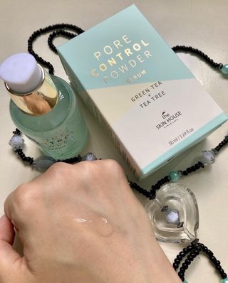 [THE SKIN HOUSE] Pore Control Powder Serum 50ml — 4.5점을 준 리뷰어가 2022년 8월 올린 사용 사진